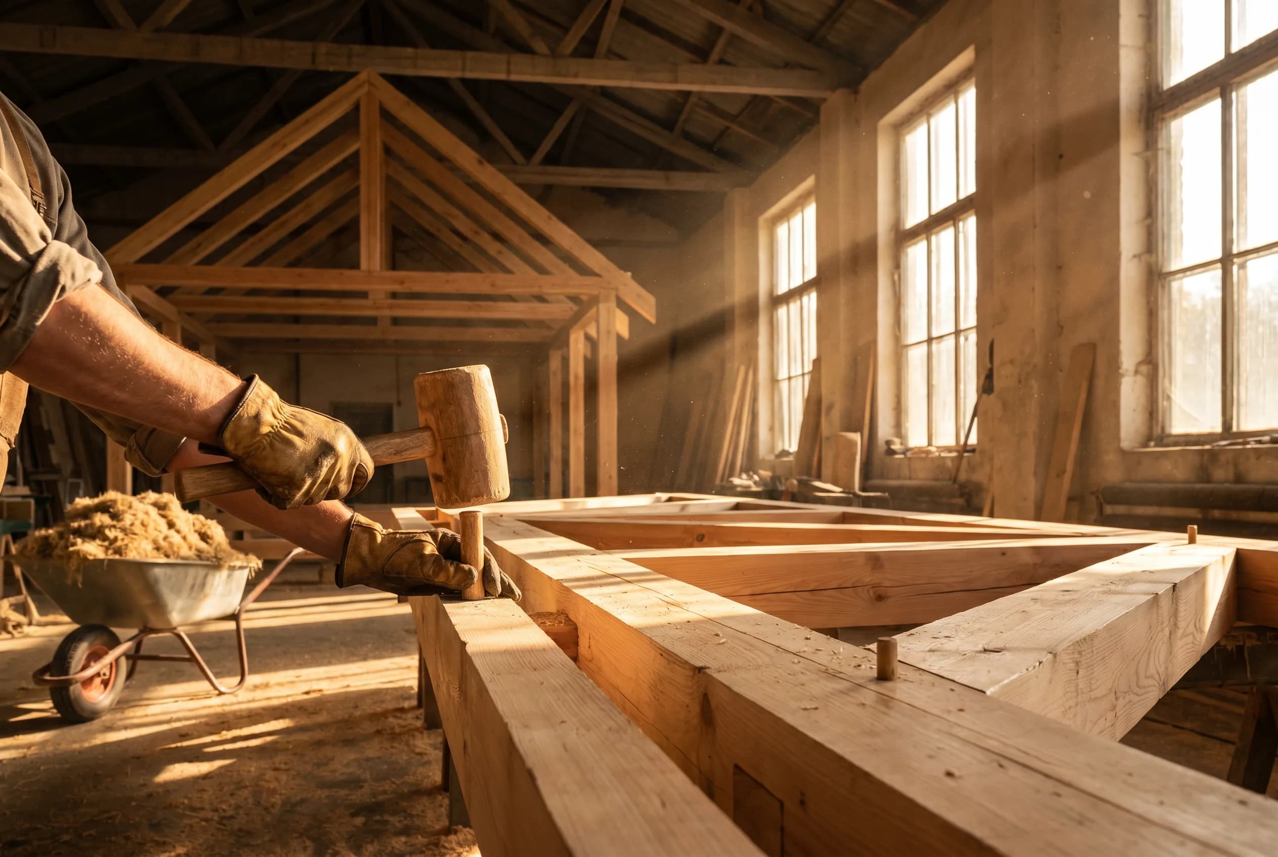 Byggnation — tillverkning i fabriken i Lettland